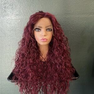 New!Red Long Lace Font Synthetic Wig I Curly Wavy Wig for Women | New
Never Worn